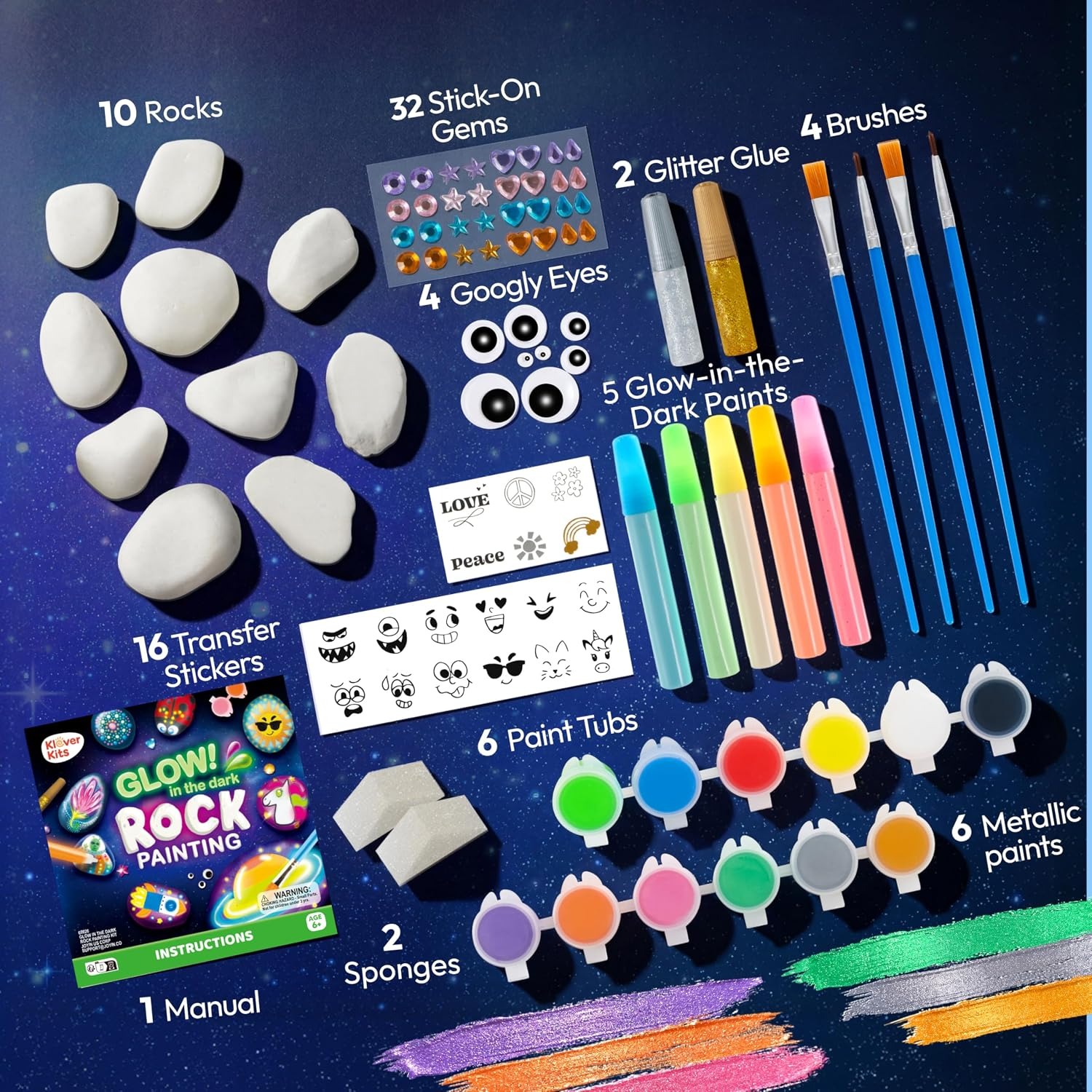 Glow Rock Painting Kit for Kids: image 4