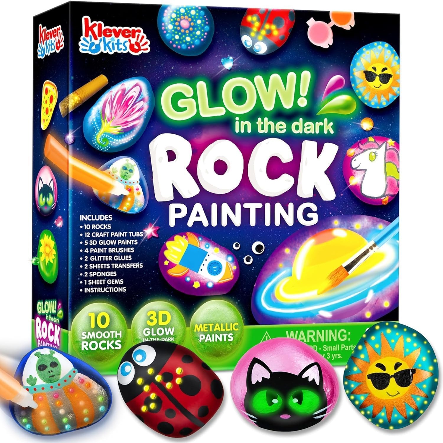 Glow Rock Painting Kit for Kids