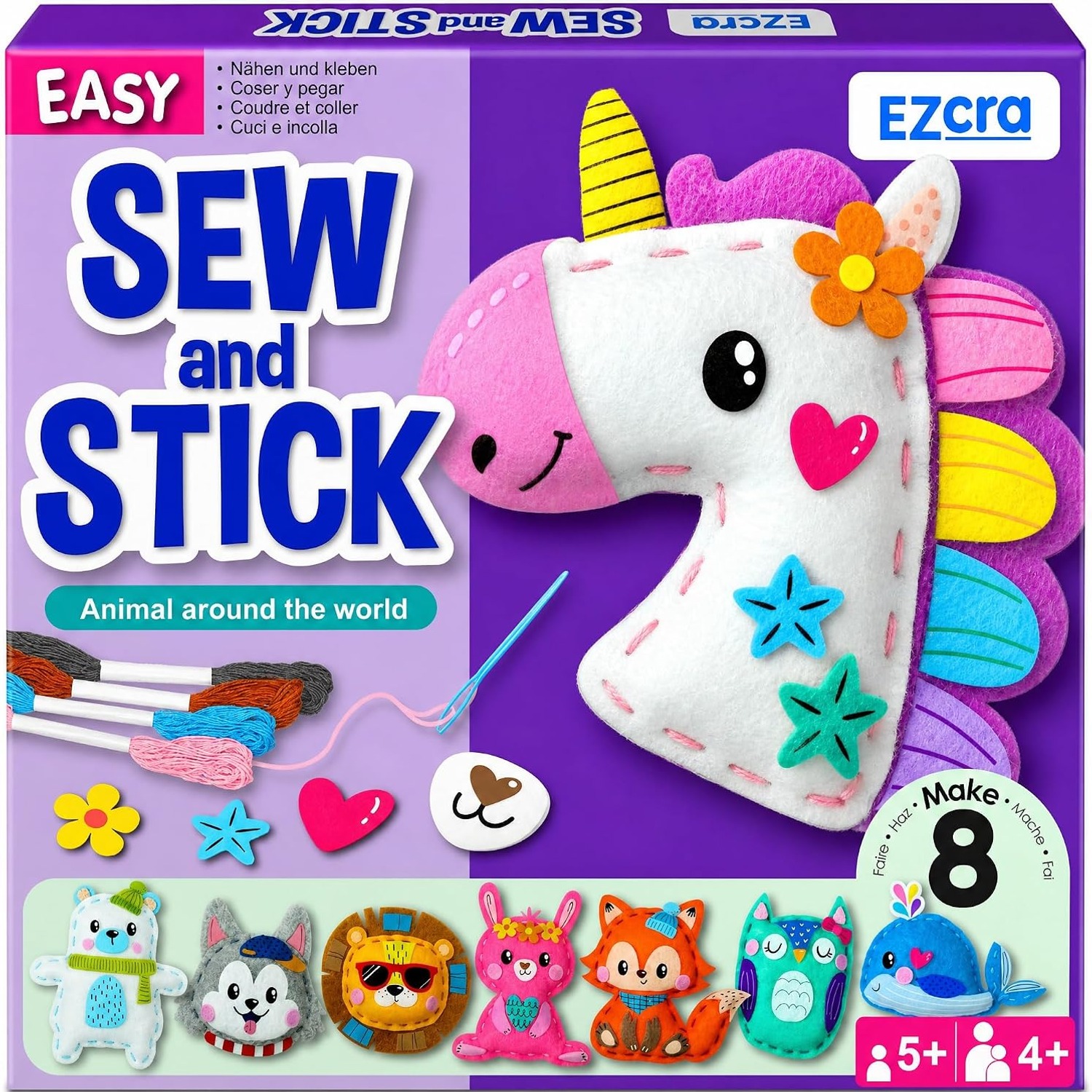 Unicorn Sewing Kit for Kids