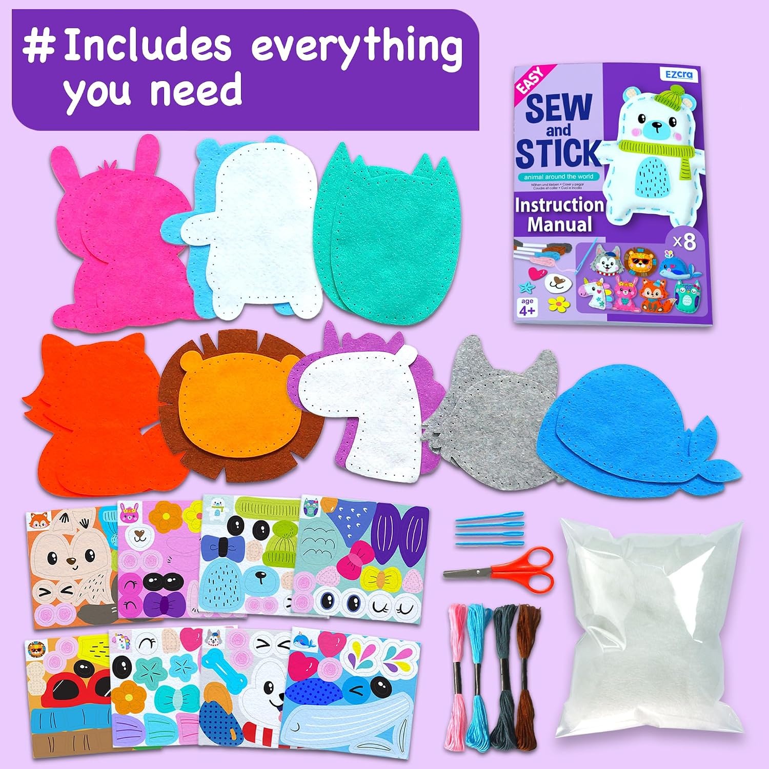 Unicorn Sewing Kit for Kids