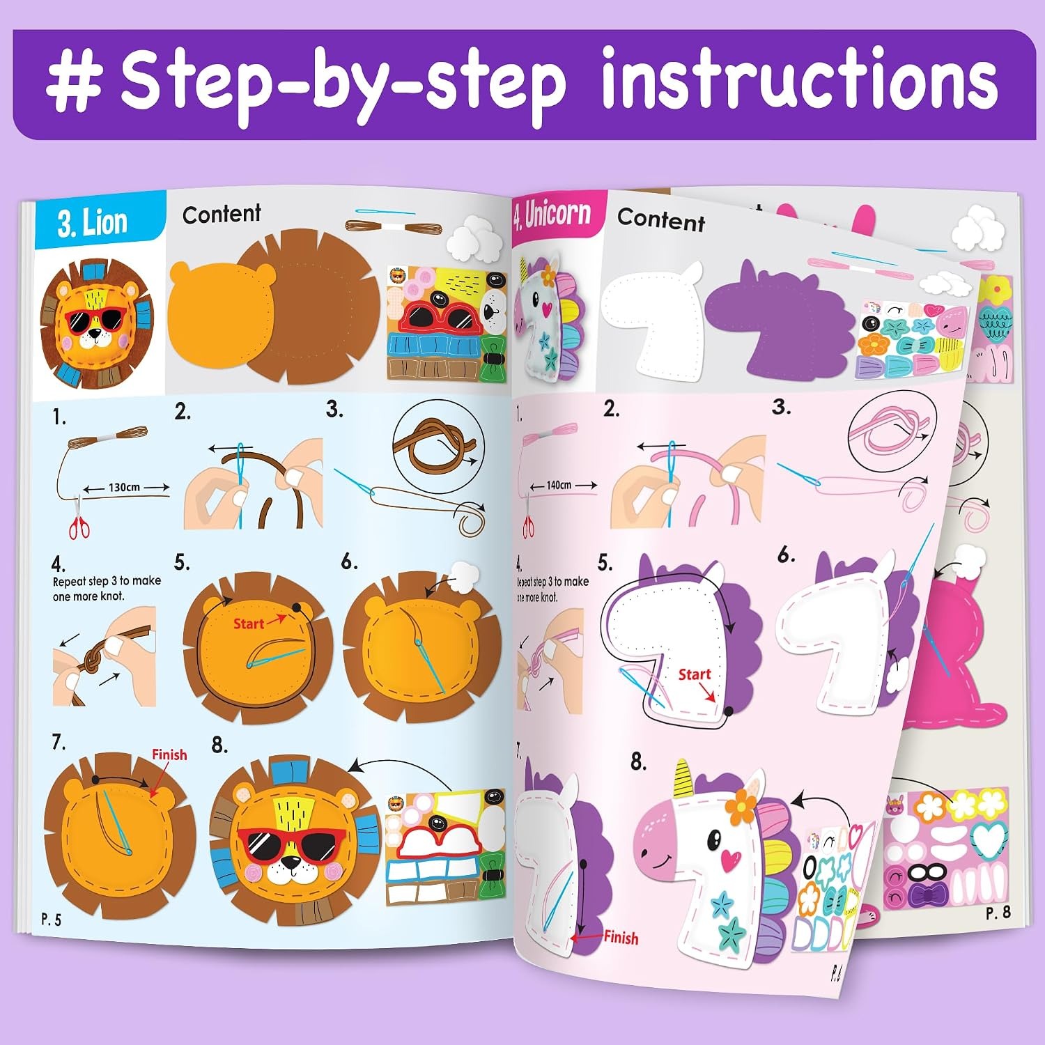 Unicorn Sewing Kit for Kids