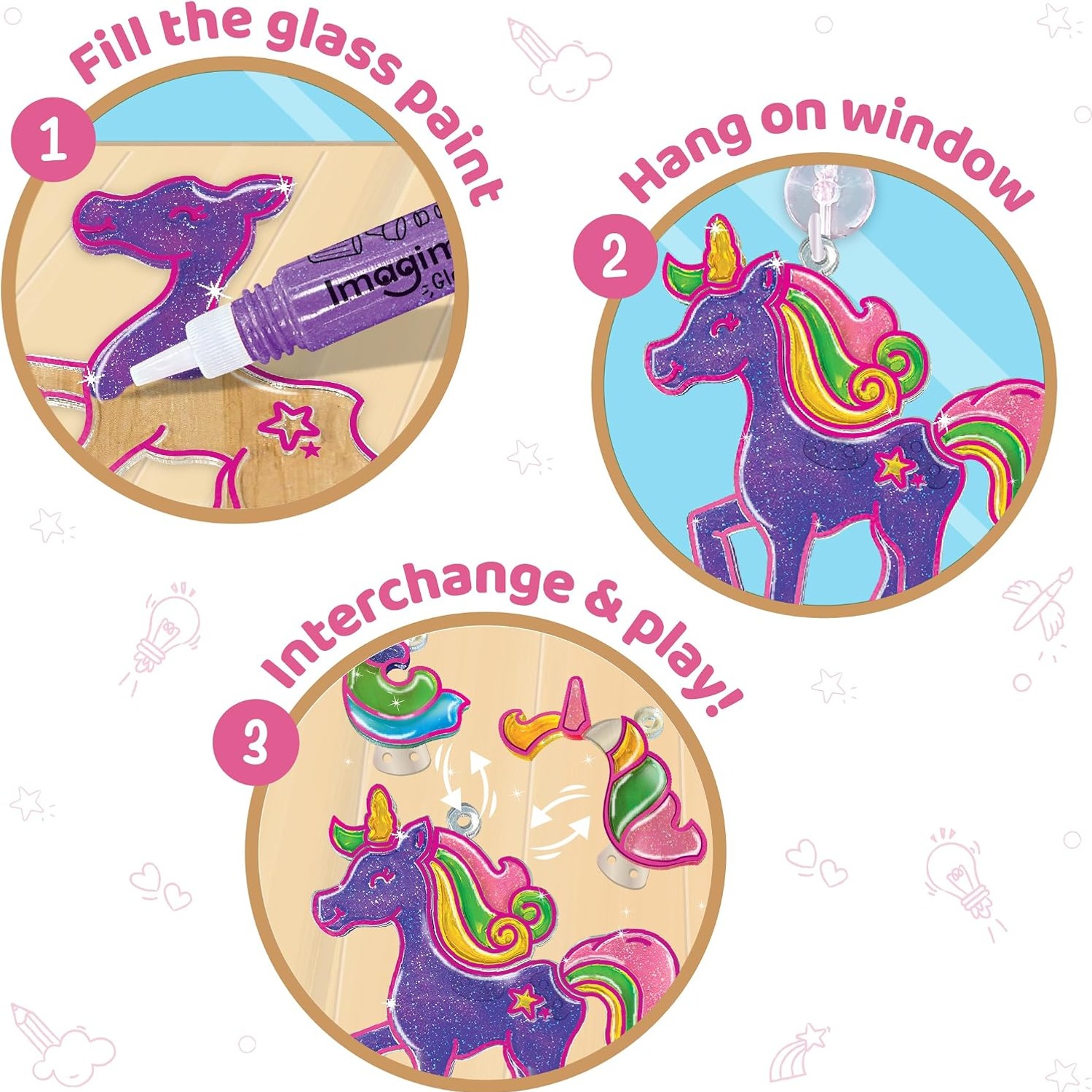 Unicorn Window Art Kit