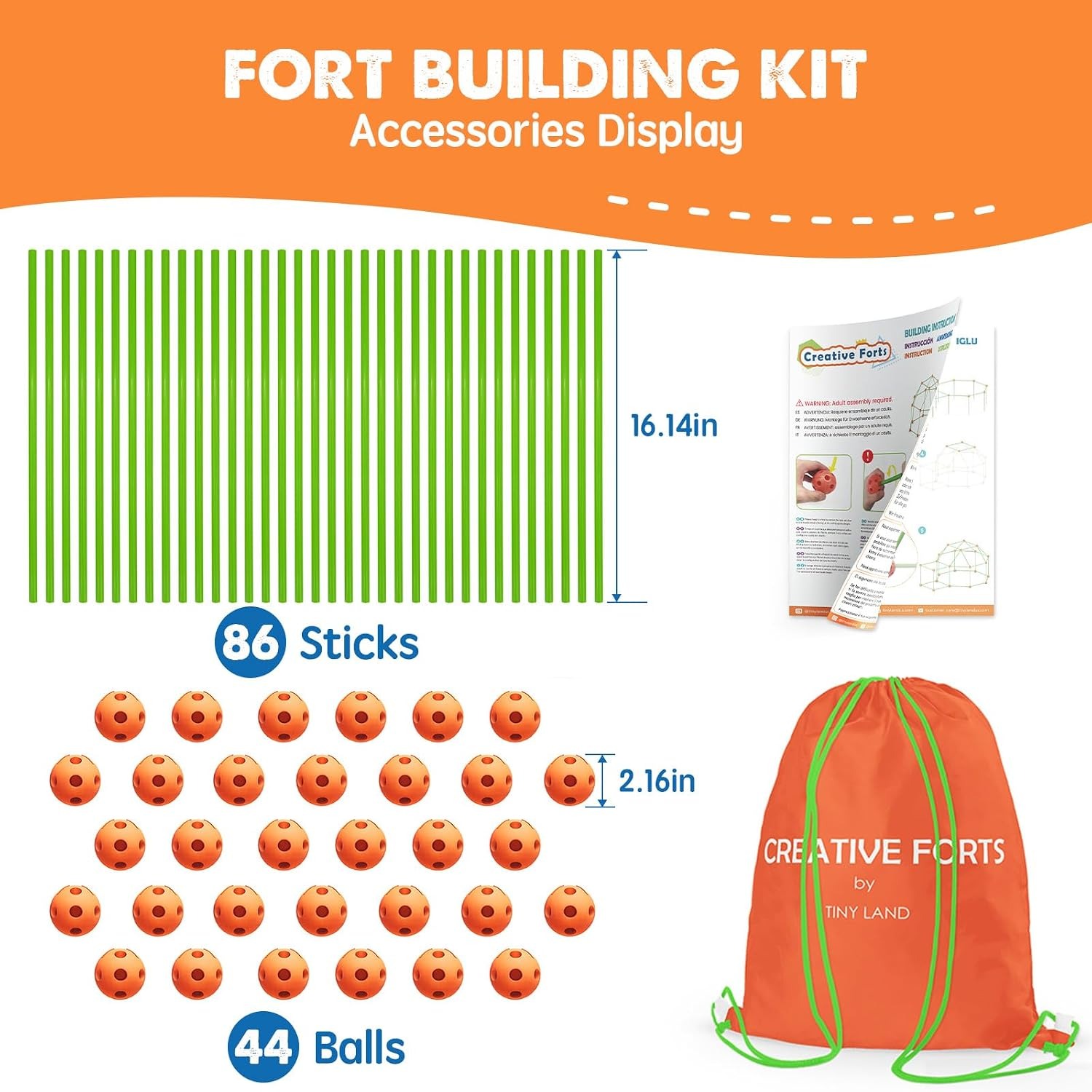 130 Piece Den Building Kit
