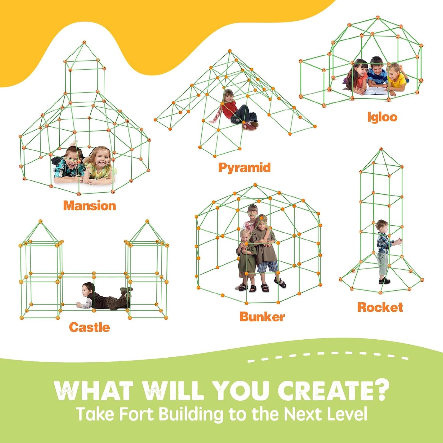 130 Piece Den Building Kit