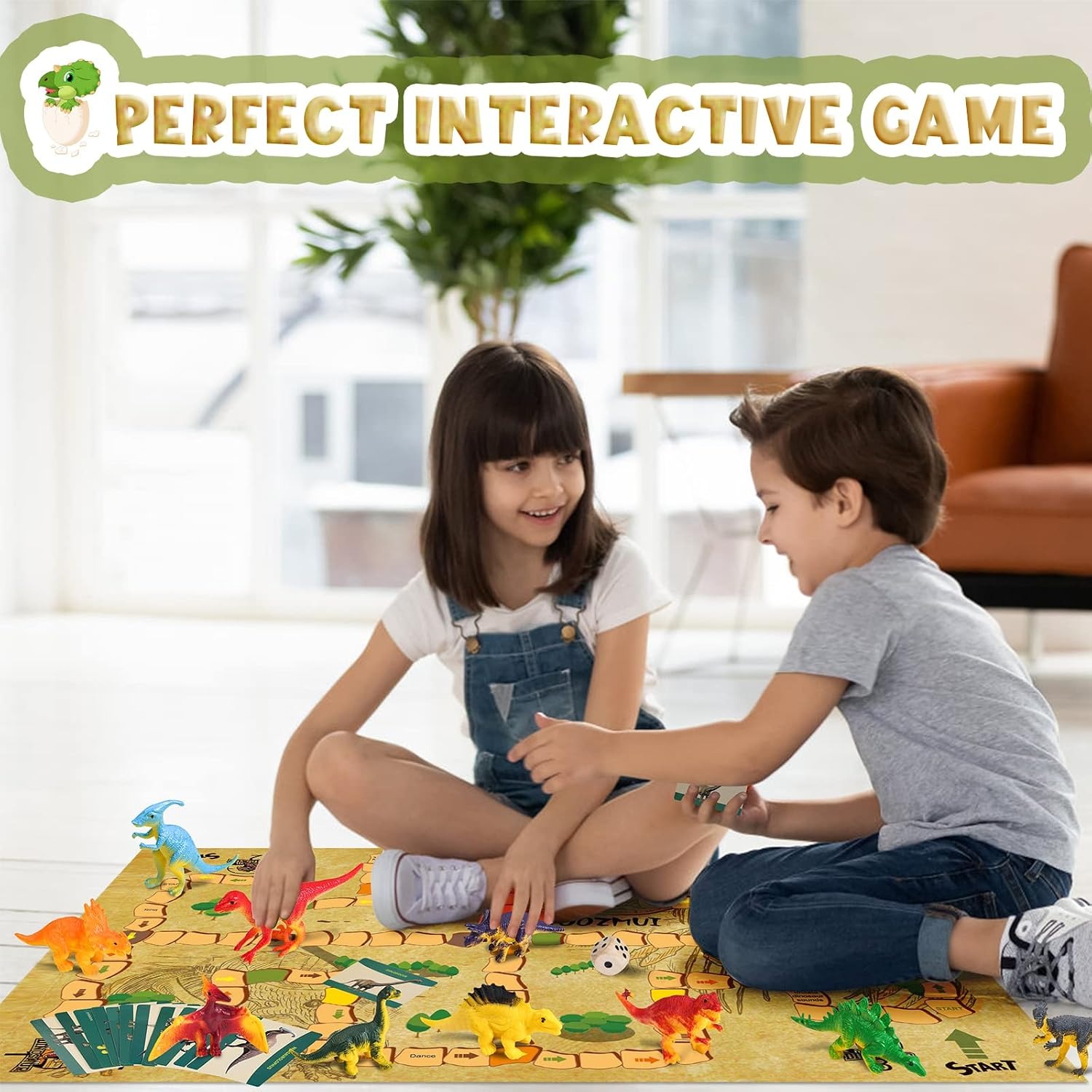 Dinosaur Egg Dig Kit with 12 Eggs, Tools and Play Mat: image 3