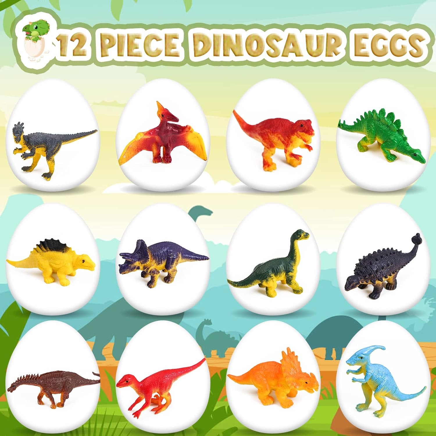 Dinosaur Egg Dig Kit with 12 Eggs, Tools and Play Mat: image 5