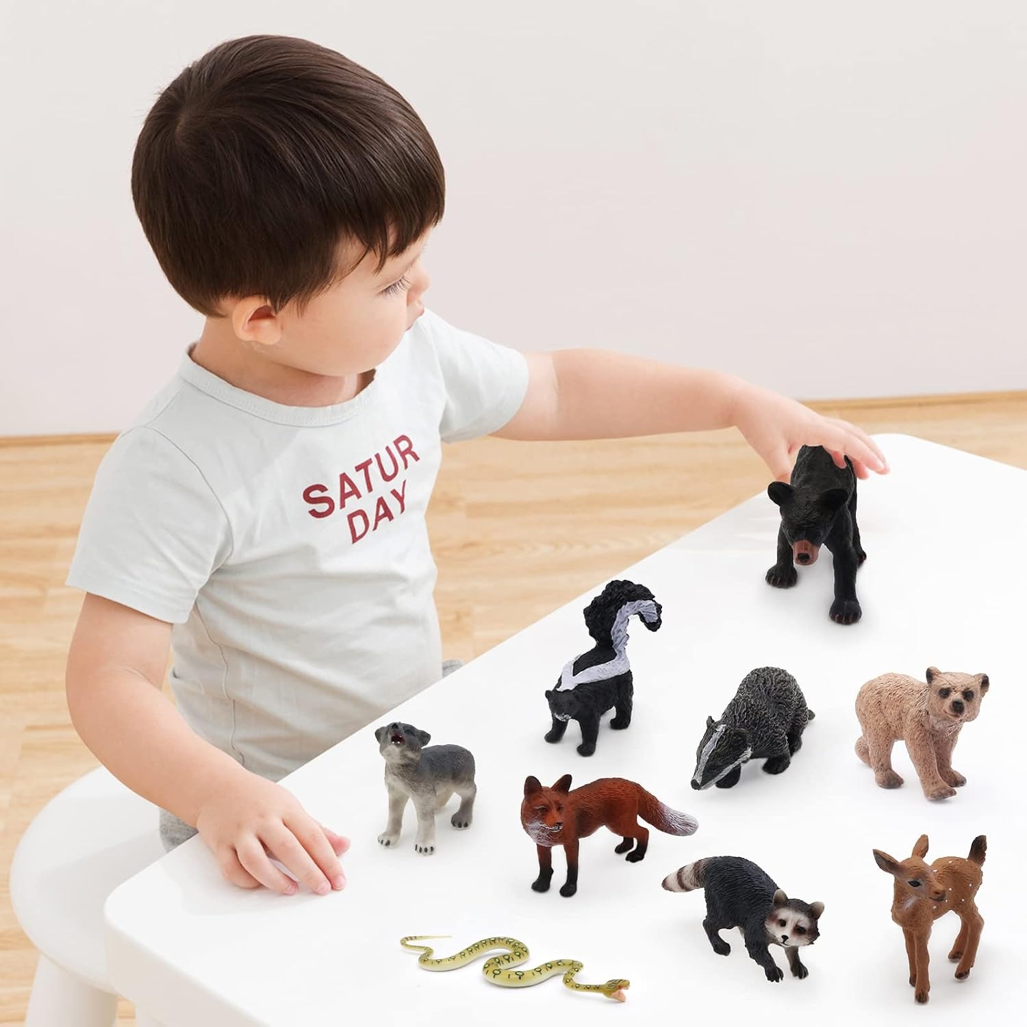 Forest Animal Figures 18 Piece Woodland Play Set: image 5