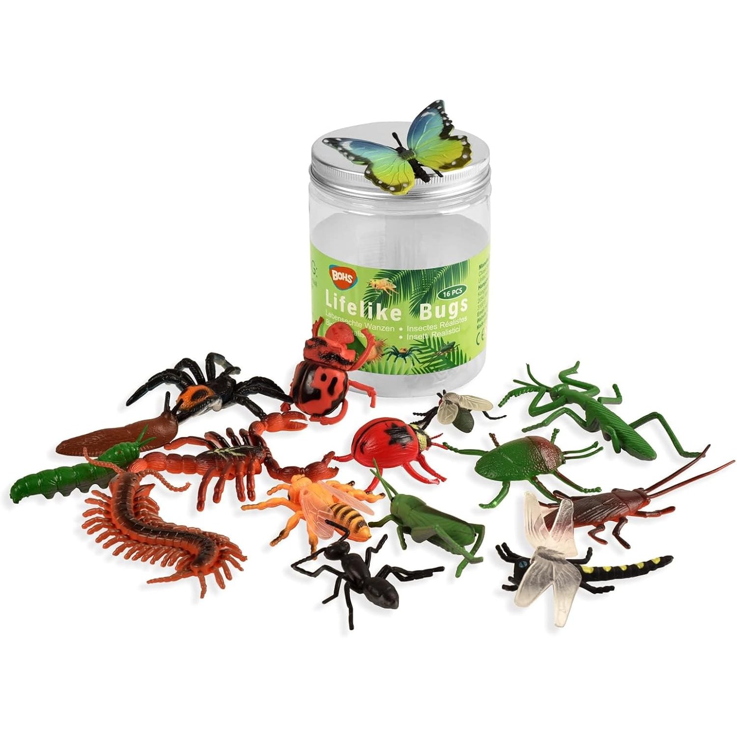 Insect Figures 16 Piece Bug Play Set