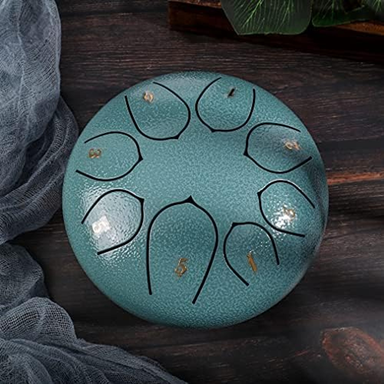 6 Inch Steel Tongue Drum, 8 Note C Major Set with Mallets and Bag: image 4