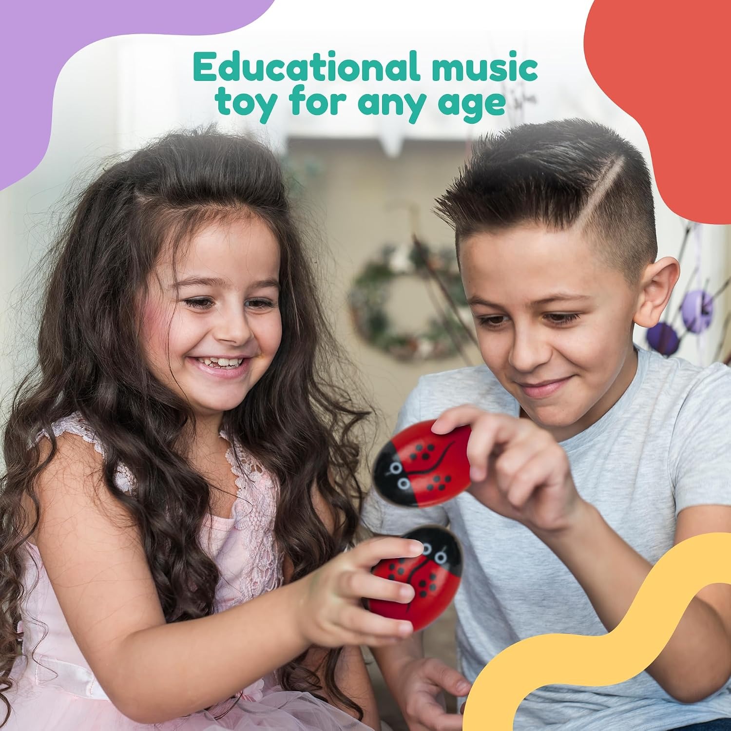 34-Piece Wooden Percussion Set for Kids: image 5