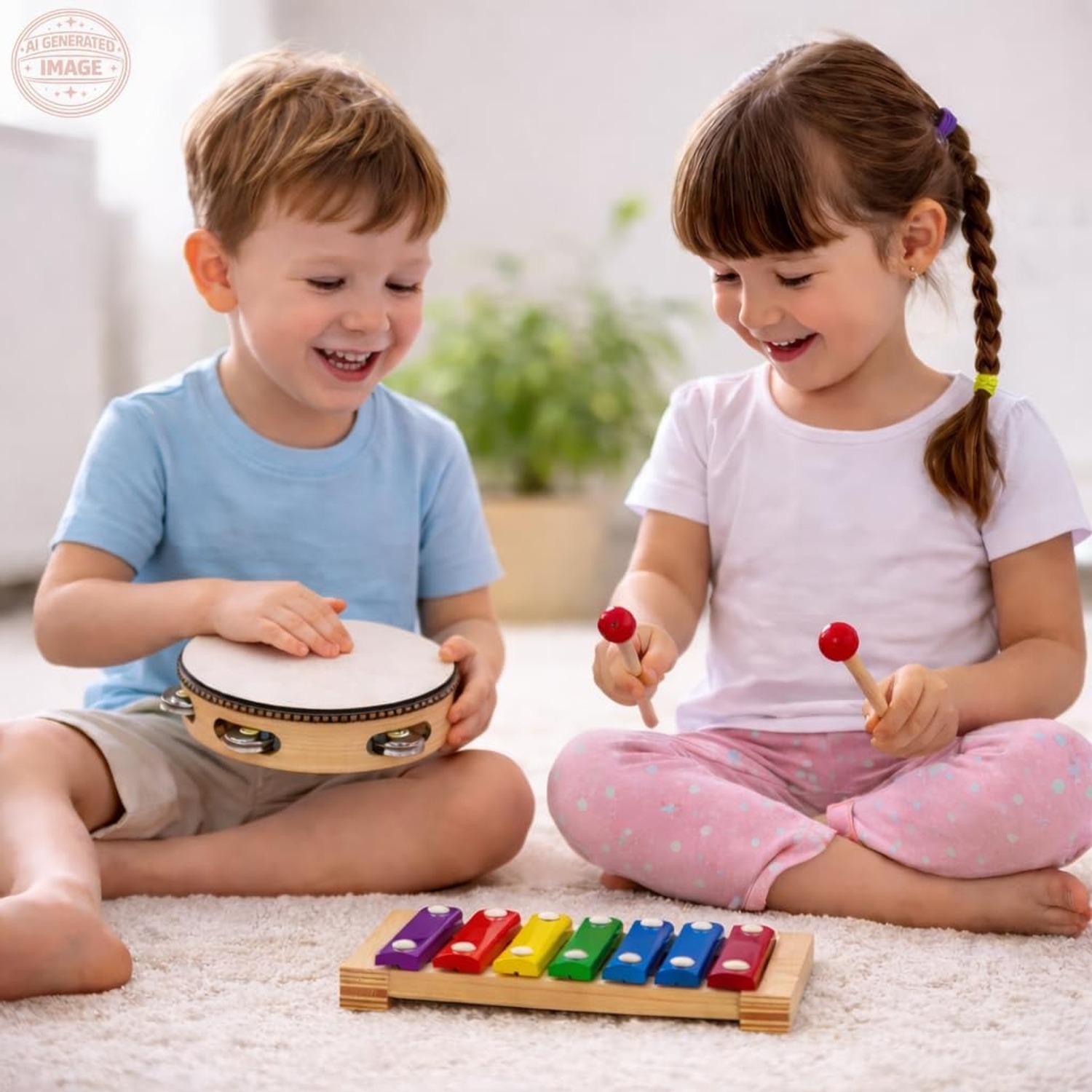 34-Piece Wooden Percussion Set for Kids: image 10