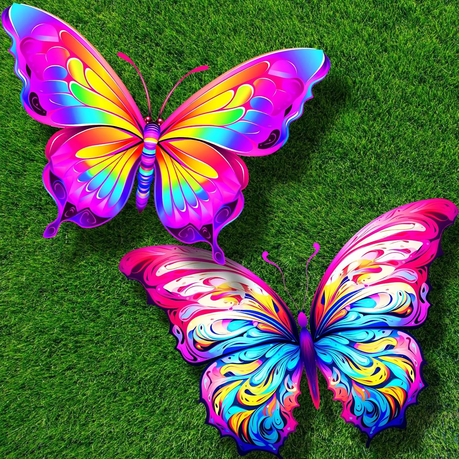Butterfly Kite 2 Pack with Long Tails and 30m Lines