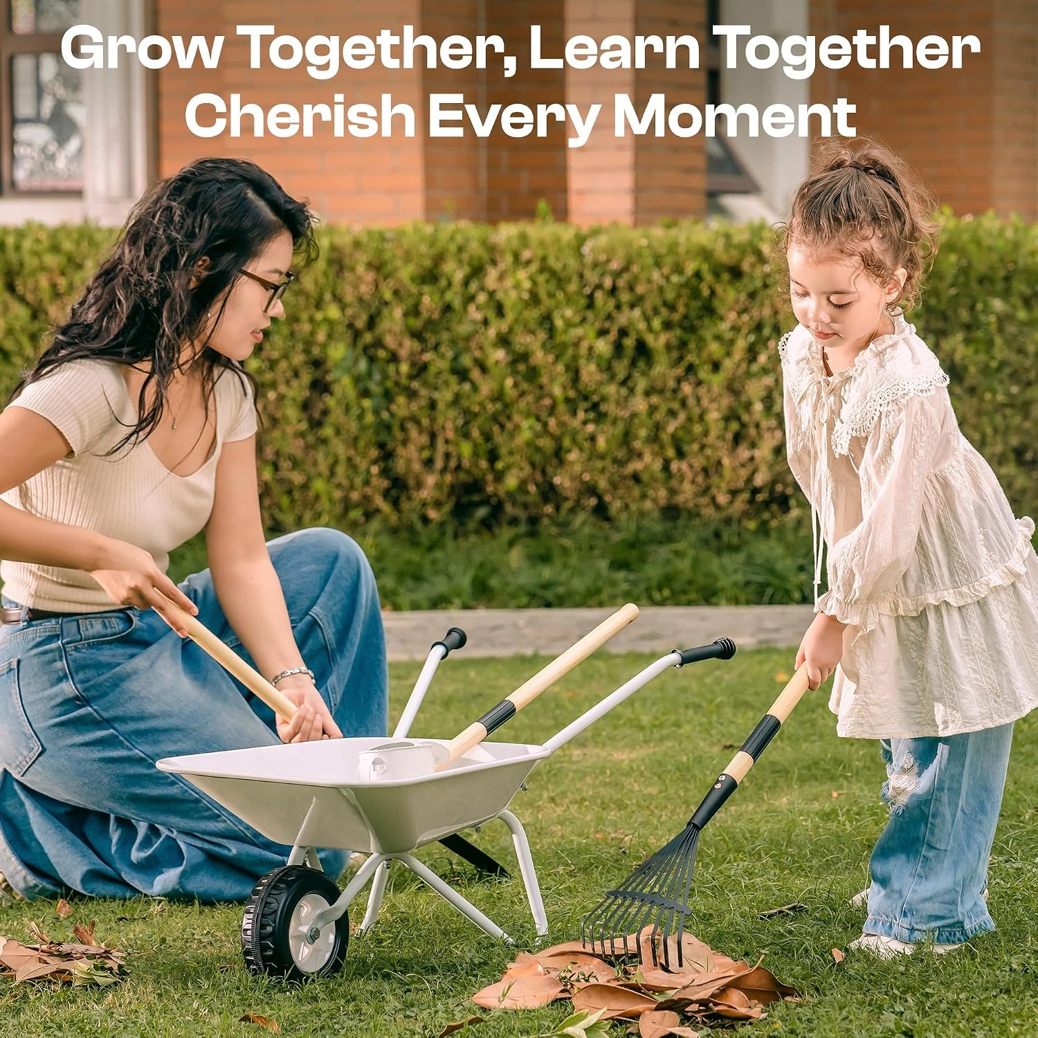 Kids Metal Wheelbarrow Garden Set: image 3