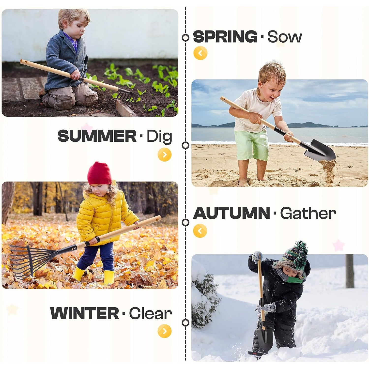 Kids Metal Wheelbarrow Garden Set: image 4