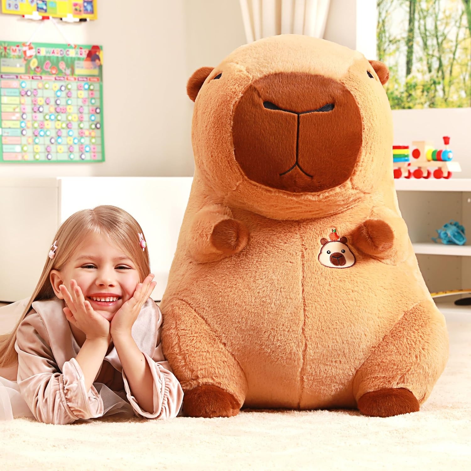 Giant Capybara Plush 60cm Soft Toy