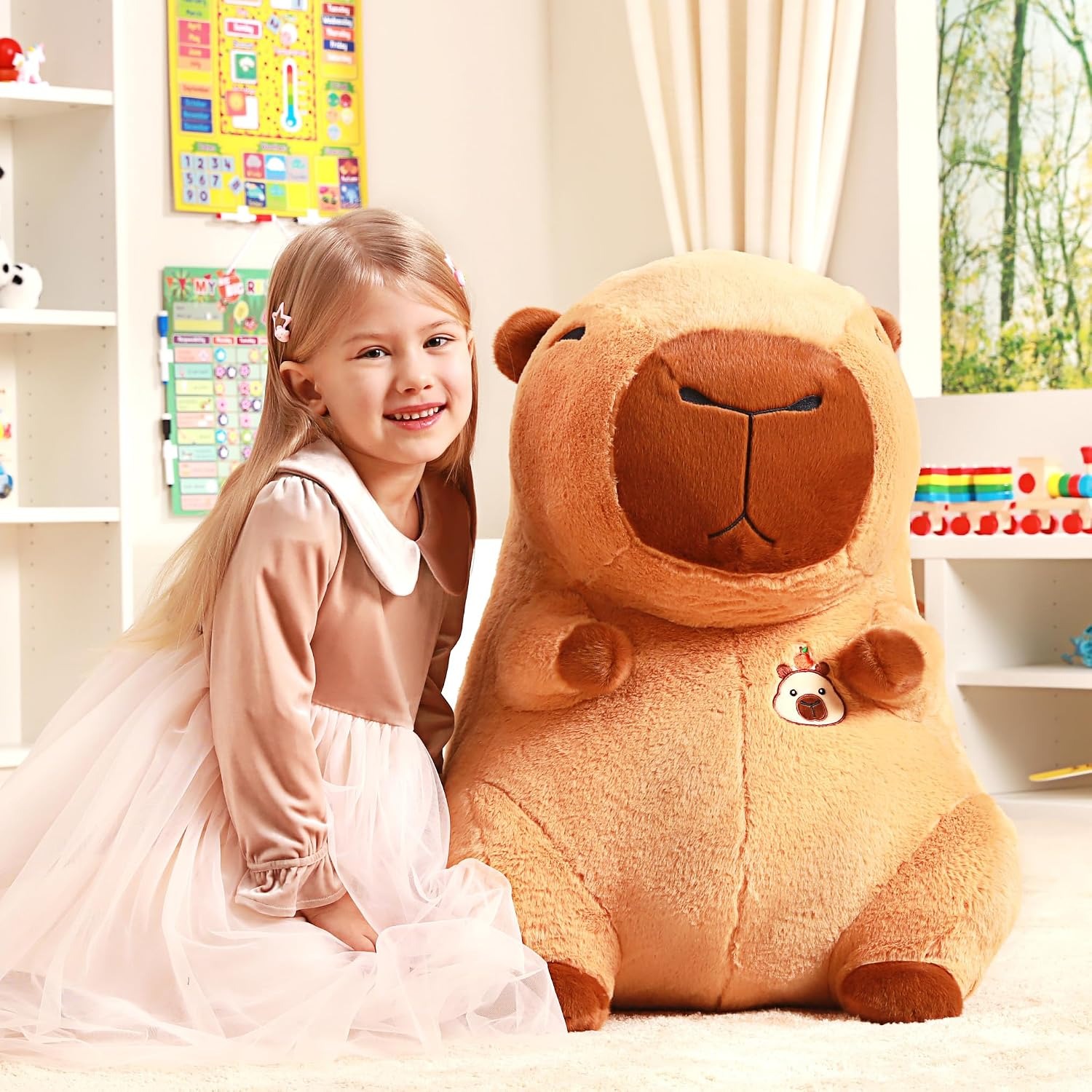 Giant Capybara Plush 60cm Soft Toy