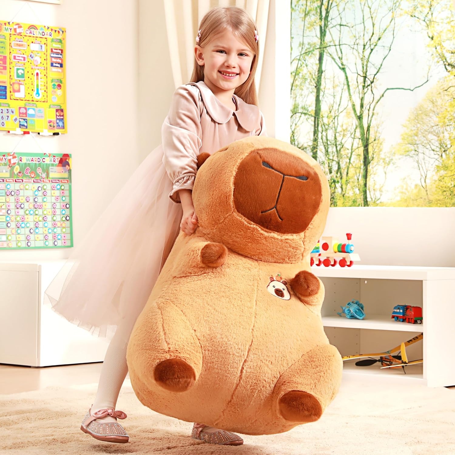 Giant Capybara Plush 60cm Soft Toy