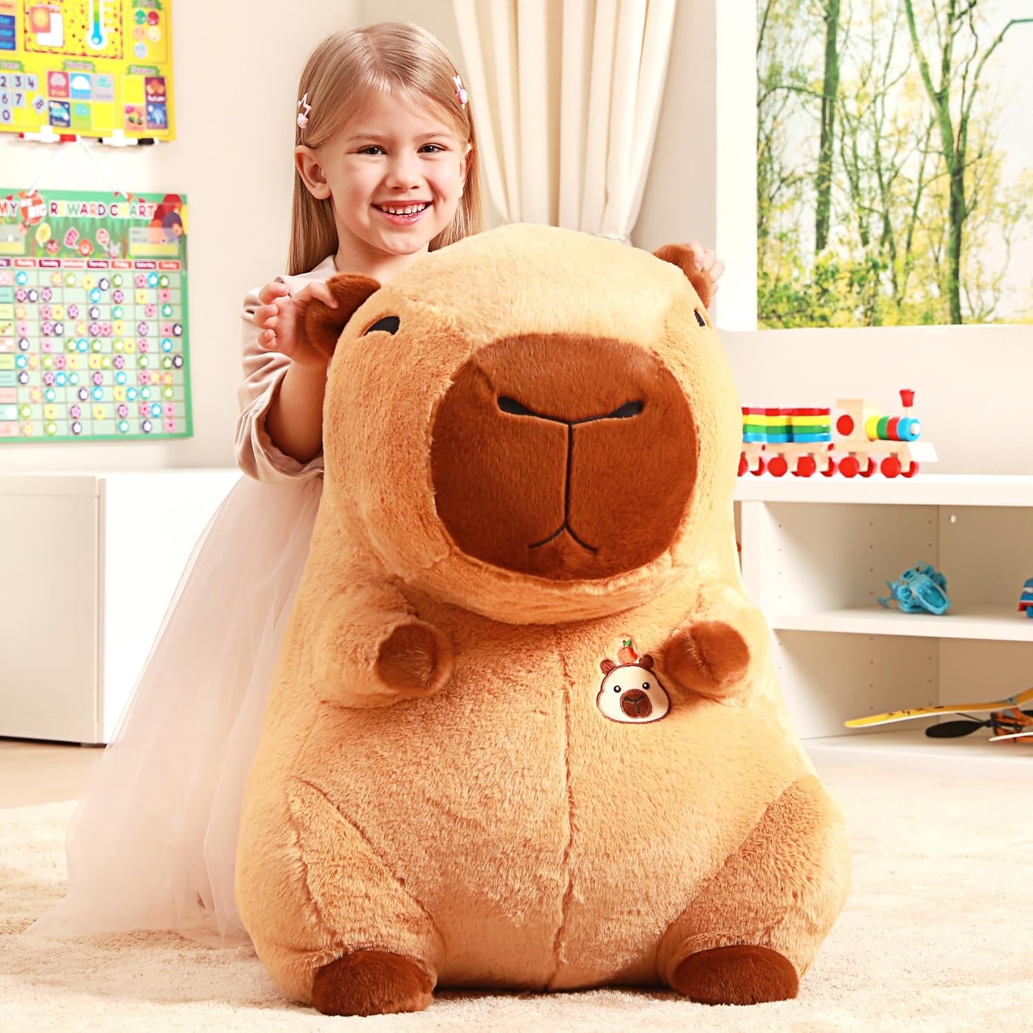Giant Capybara Plush 60cm Soft Toy: image 7