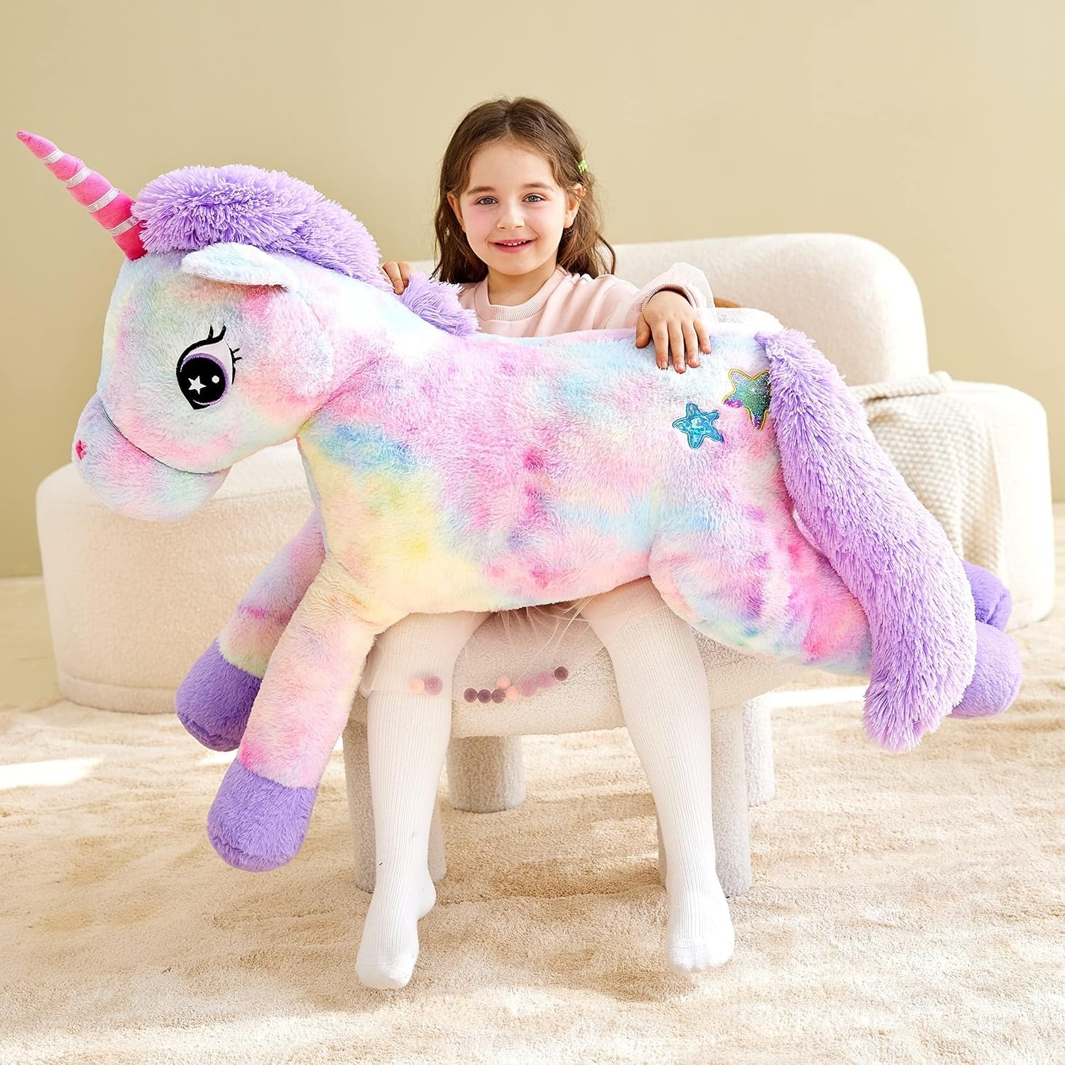 Giant Unicorn Plush 110cm Jumbo Soft Toy: image 2