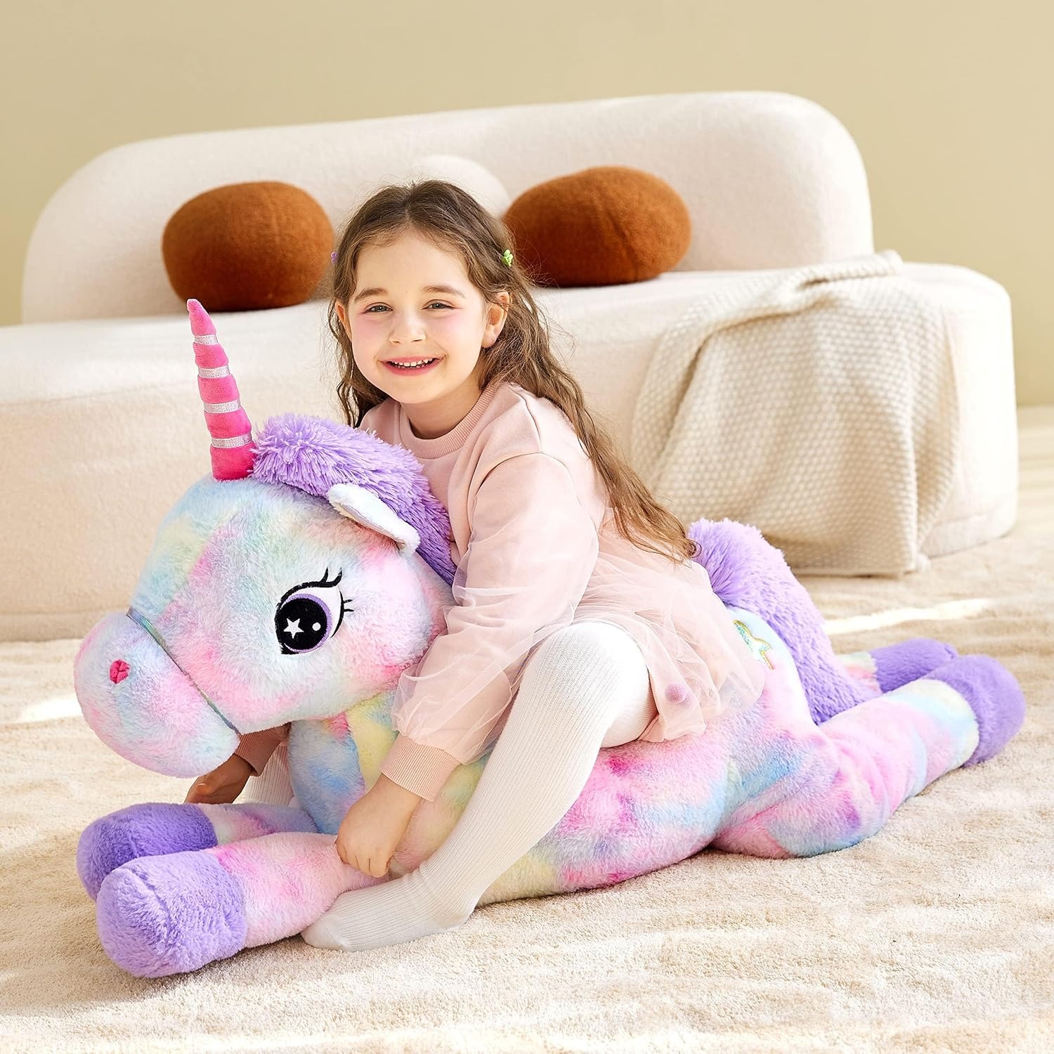 Giant Unicorn Plush 110cm Jumbo Soft Toy: image 3