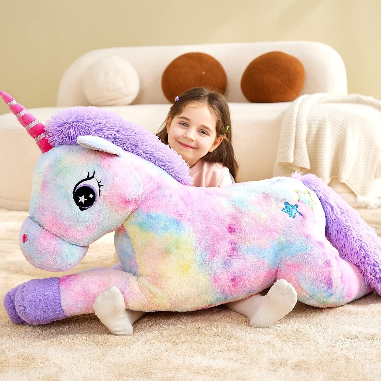 Giant Unicorn Plush 110cm Jumbo Soft Toy: image 5