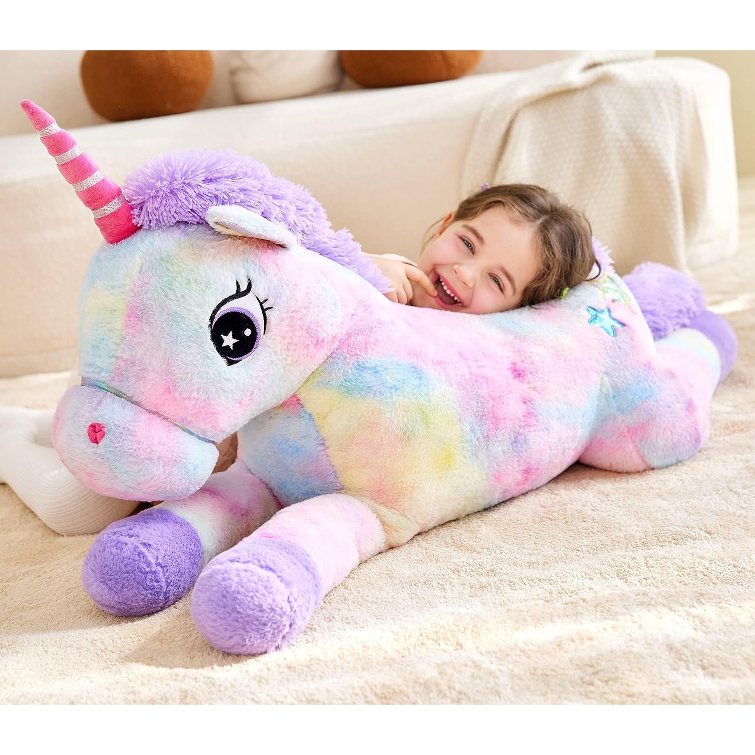 Giant Unicorn Plush 110cm Jumbo Soft Toy: image 7
