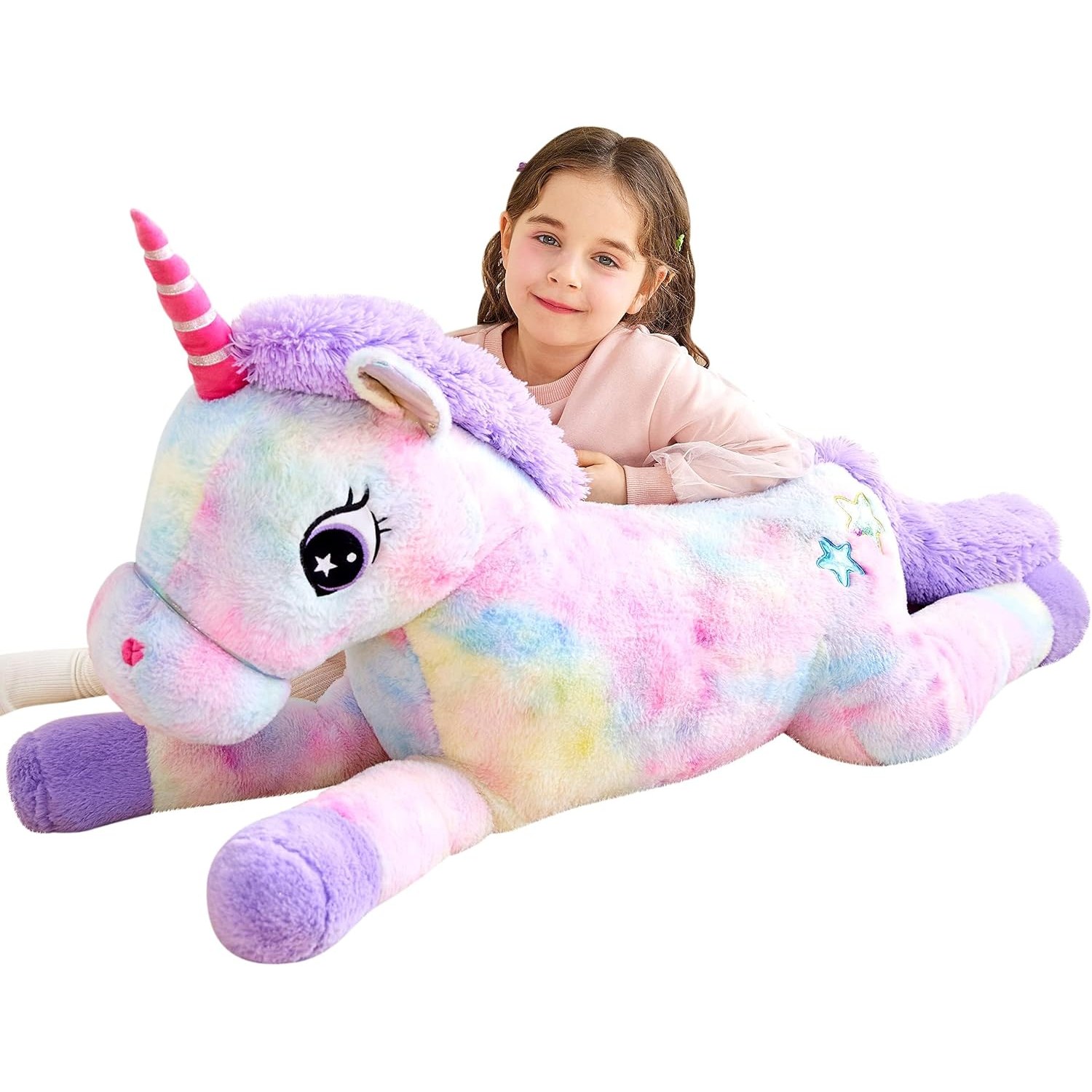 Giant Unicorn Plush 110cm Jumbo Soft Toy
