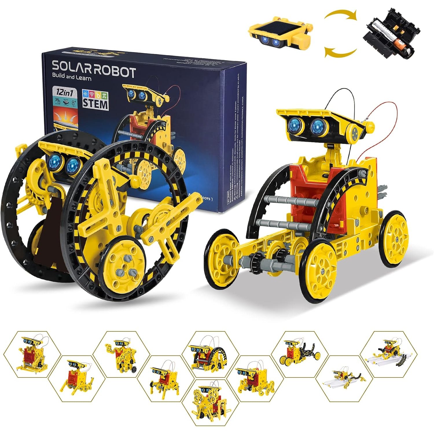 12-in-1 Solar Robot Kit for Kids