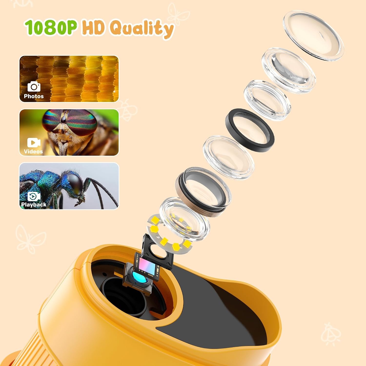 Kids Handheld Digital Microscope with LED Lighting: image 7