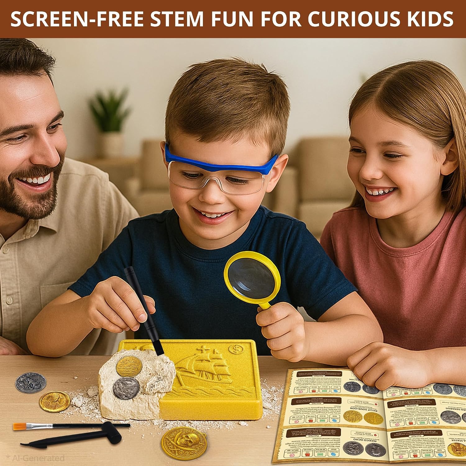 Pirate Treasure Coins Dig Kit