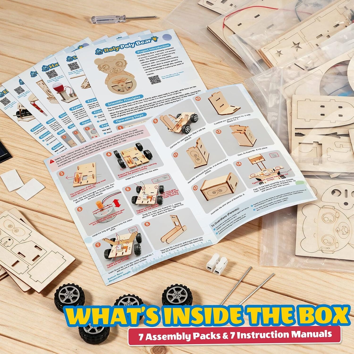 7-in-1 Wooden Science Experiments Kit: image 4