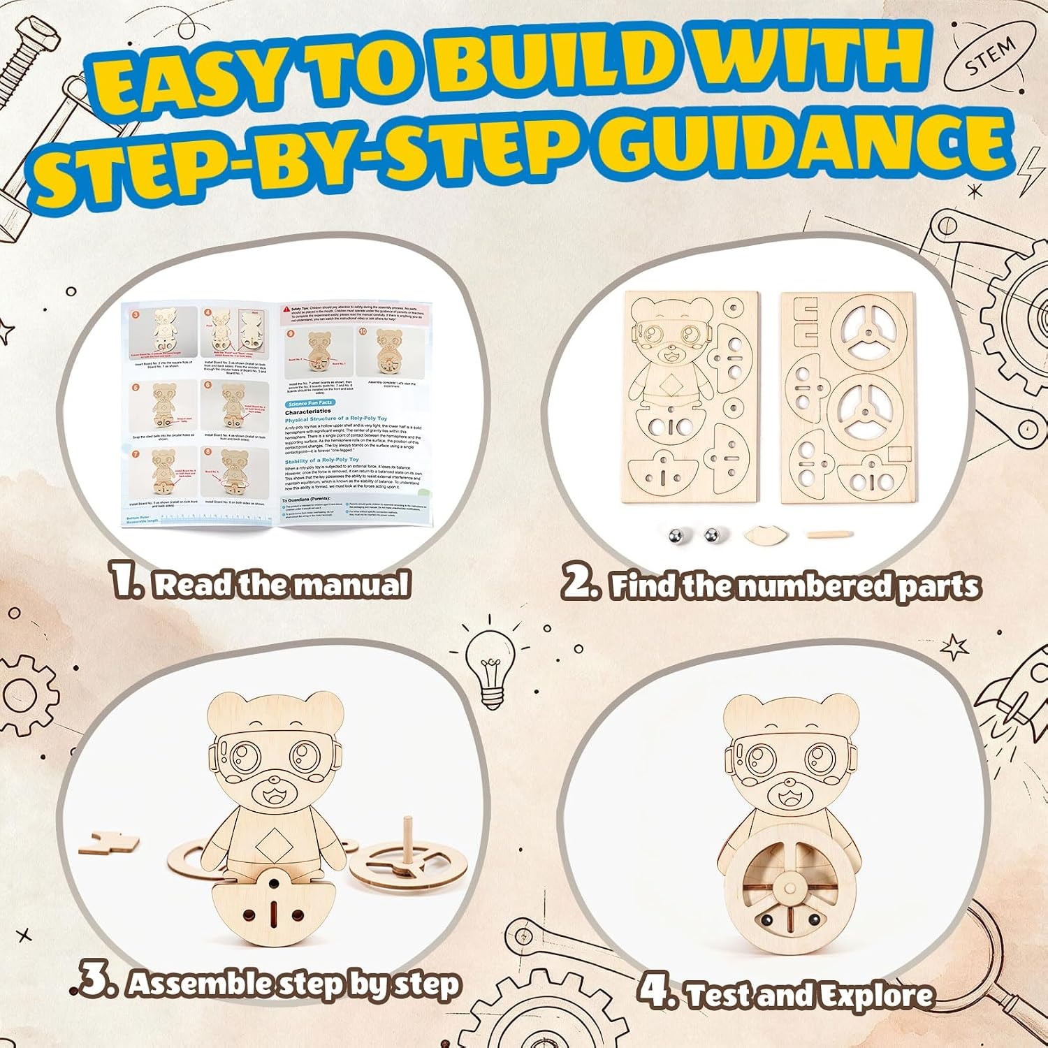 7-in-1 Wooden Science Experiments Kit: image 5