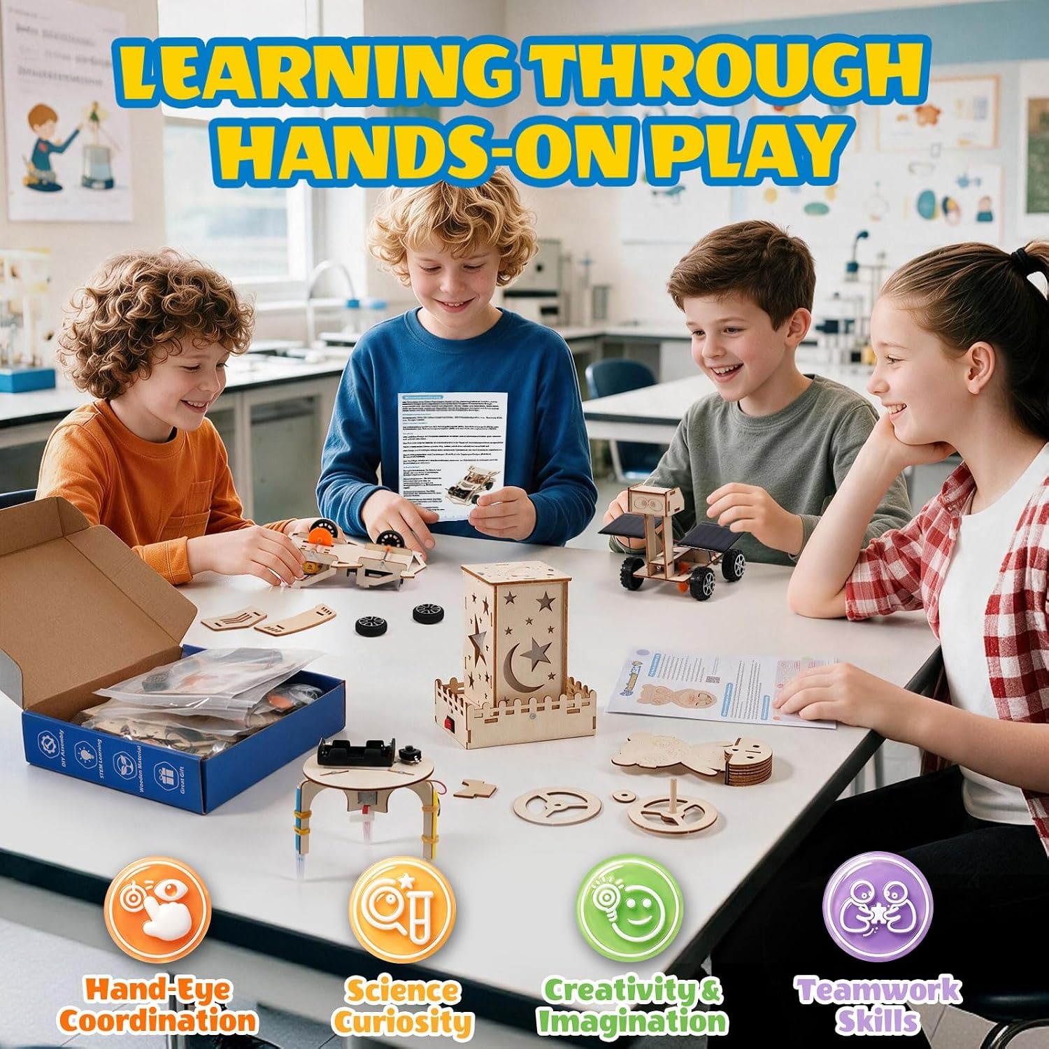 7-in-1 Wooden Science Experiments Kit: image 6