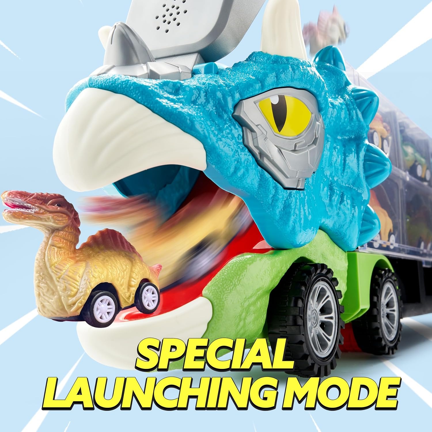 Dinosaur Transport Truck Set with Lights and Sounds: image 3